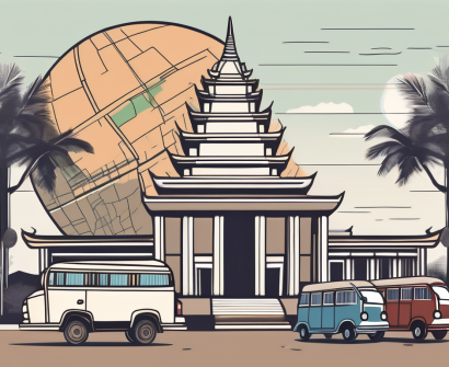 An international school building in thailand surrounded by thai cultural elements