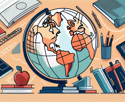 A globe focused on turkey