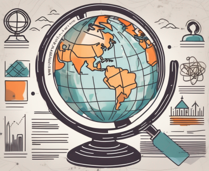 A globe focused on vietnam