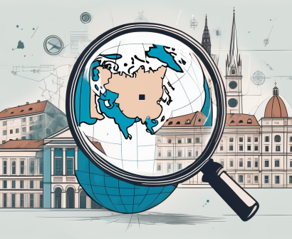 A globe focused on europe