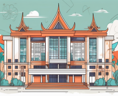 A vibrant international school building in bangkok