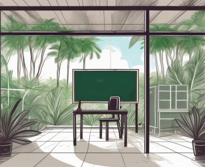 A typical international school building in barbados