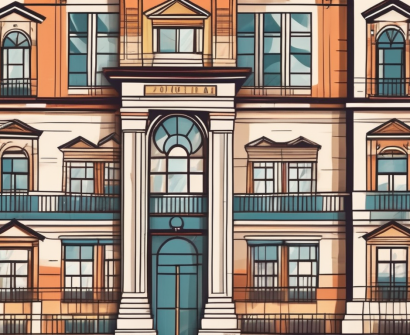 A diverse array of iconic school buildings in bogota