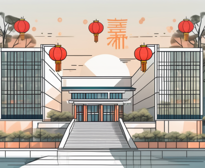 A modern international school building in guangzhou