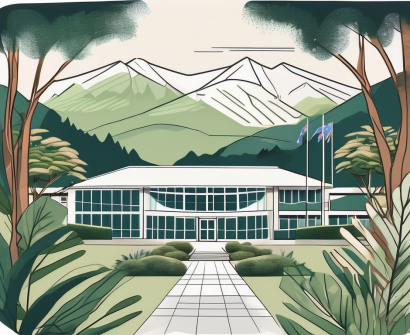 A picturesque international school building in new zealand