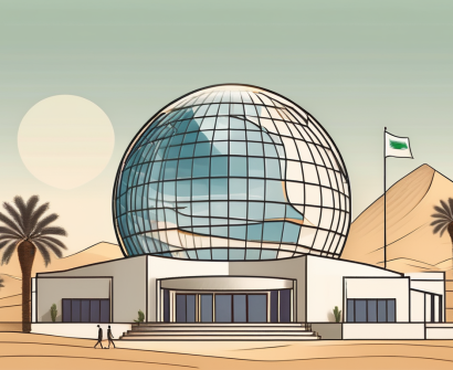 A modern international school building in saudi arabia