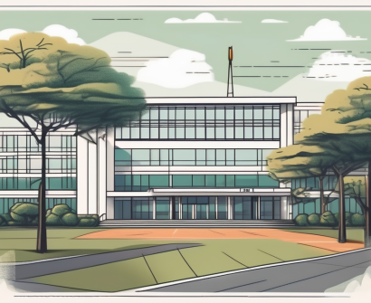 A typical international school building in taiwan