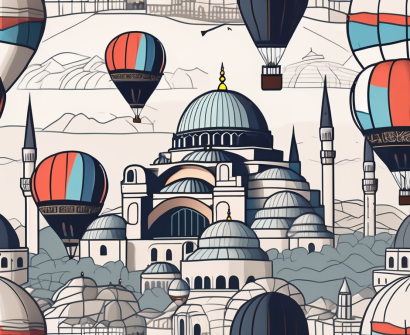 A classroom with international flags