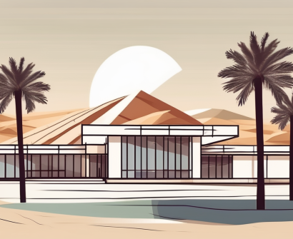 A modern international school building in the united arab emirates