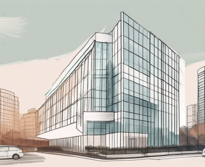 The concordia international school shanghai building with a few application documents and a laptop nearby