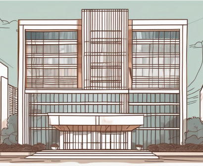 The shanghai rego international school building with a desk