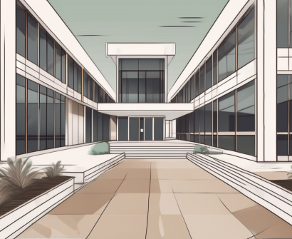 The yk pao school building with a path leading towards the entrance