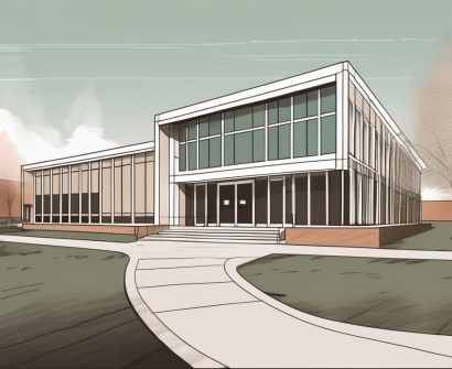 The saint paul american school building with a path leading towards its entrance