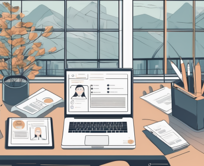 The léman international school in chengdu surrounded by various job application items like a resume