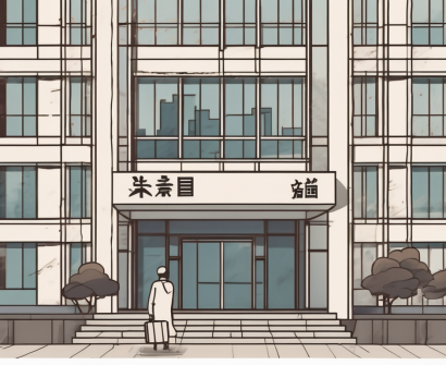 A japanese school building with a dalian cityscape in the background