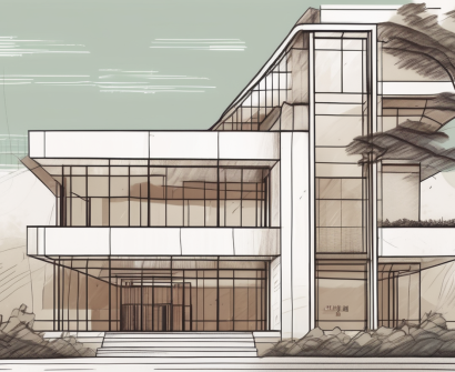 The yew chung international school of qingdao building with a job application form and a pen on the foreground