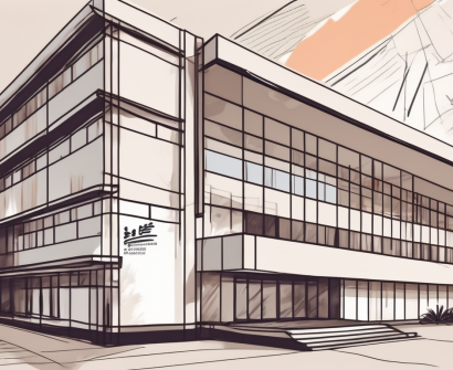 The international school of sanya building with a job application form and a pen on the foreground