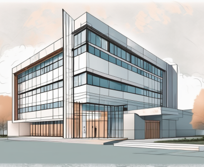 The shenyang transformation international school building with an open door