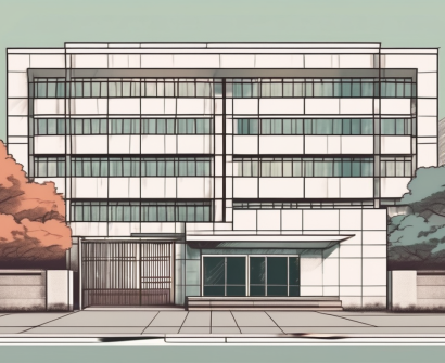 A japanese school building in shenzhen with a symbolic representation of a job application