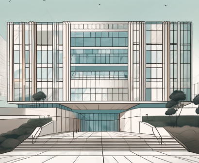 The qsi international school of shekou building with a path leading up to it