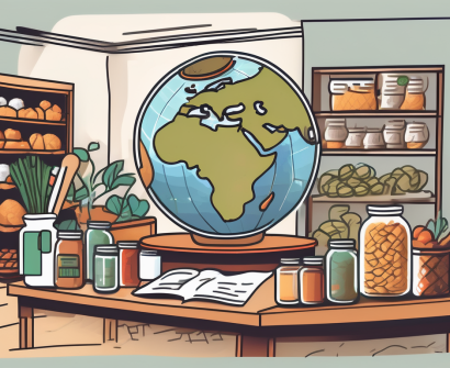 A classroom with thai elements