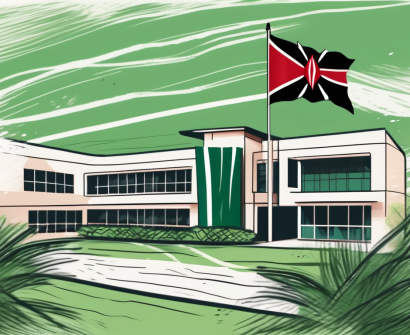 The international school of nairobi nestled among lush greenery