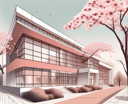 The international school of beijing's campus with distinctive architectural details