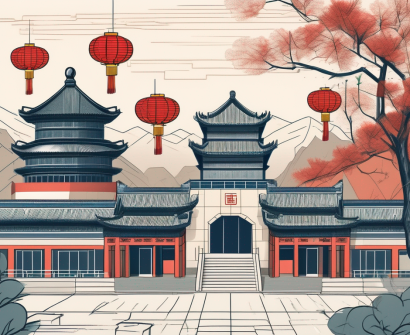 The western academy of beijing's campus with its iconic buildings