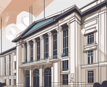 The lycée français de singapour building with a focus on its architectural features