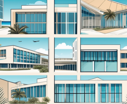 Five different school buildings