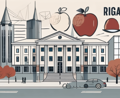 The riga international school building in latvia