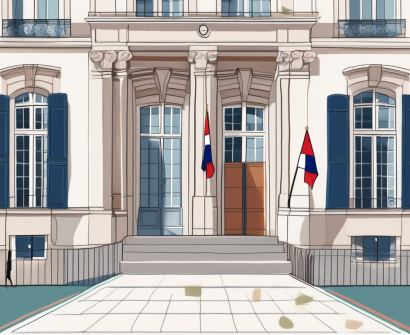 The lycee international de saint germain-en-laye building with a pathway leading towards it