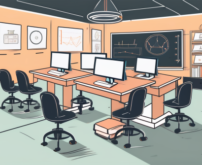 A classroom setting in china featuring a chalkboard