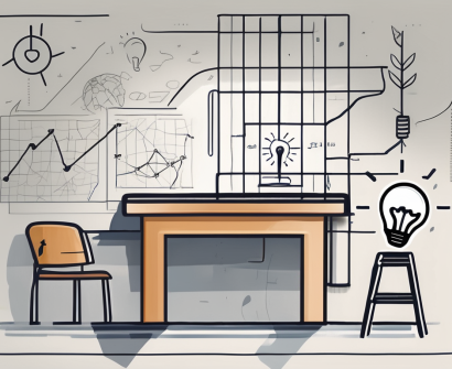 A classroom setting in malaysia with four symbolic elements representing different strategies such as a light bulb (for innovative ideas)