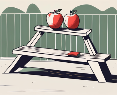 A teeter-totter on a playground