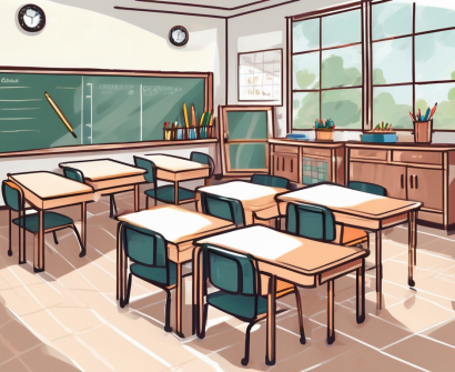 A classroom setting in thailand