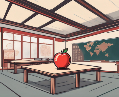 A classroom setting in china