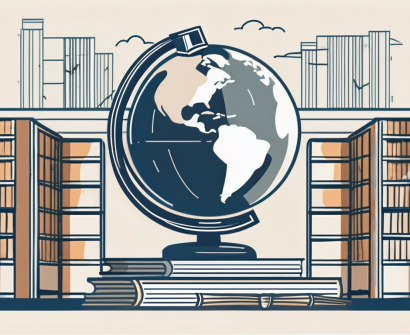 Vienna international school's building with a globe