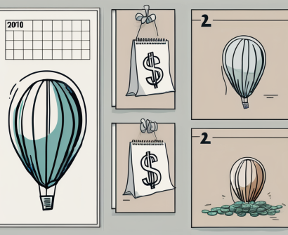 A deflated balloon with a dollar sign on it