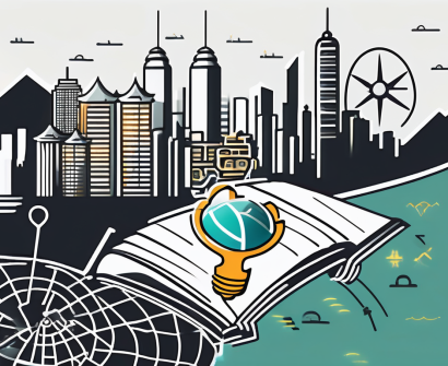 A symbolic key unlocking a book that transforms into five different symbols representing strategies (like a light bulb for ideas