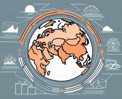 A globe focused on thailand