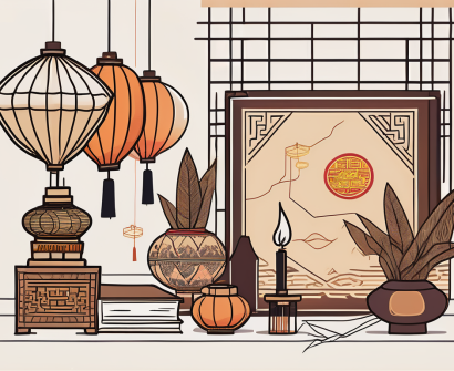A classroom setting in malaysia with diverse cultural symbols and elements