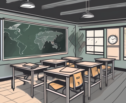 A classroom setting in thailand