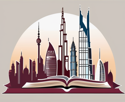 Iconic landmarks from qatar and dubai