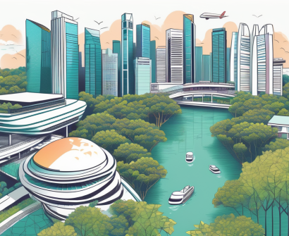 A vibrant cityscape of singapore