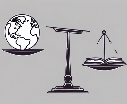 Two balanced scales