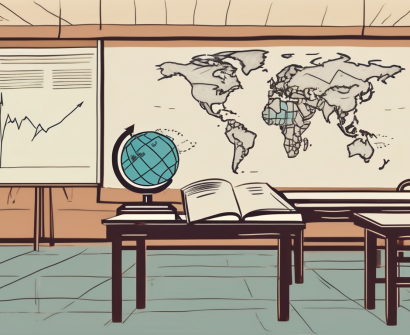 A classroom setting with thai cultural elements