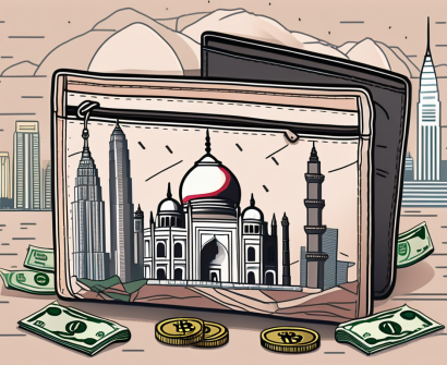 A wallet overflowing with various currencies