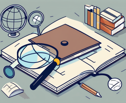A magnifying glass hovering over a checklist