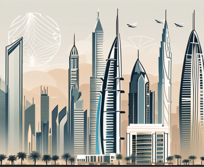 The dubai skyline